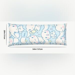 1pc Sanrio Cinnamoroll Throw Pillow Cover, Zipper Closure - No Insert Pillow